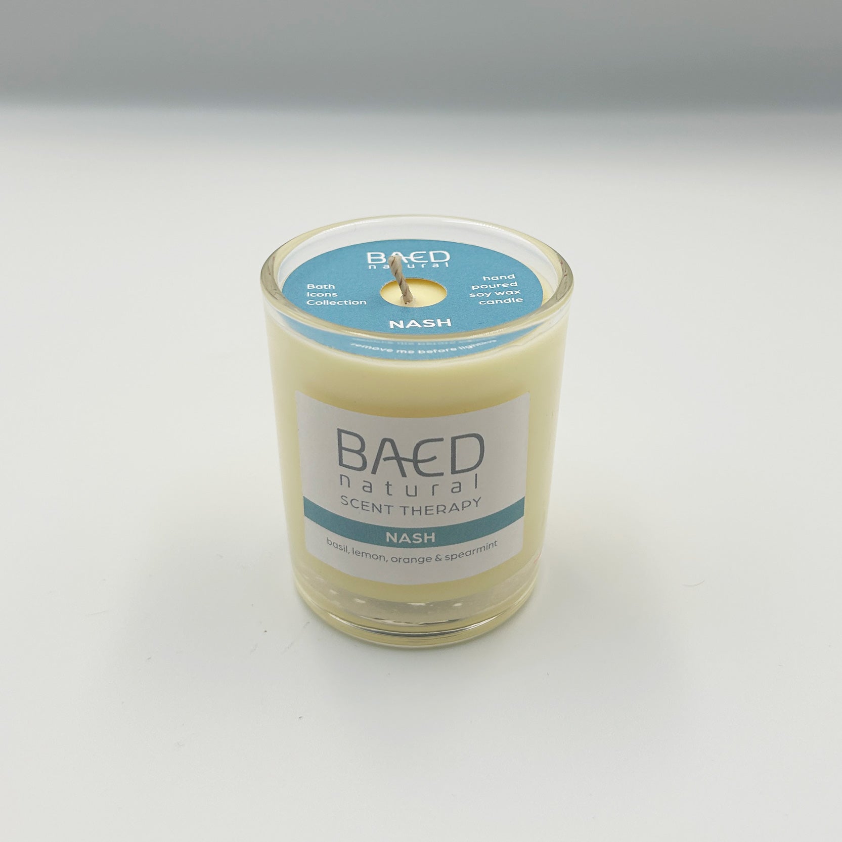 nash soy wax votive candle front glass