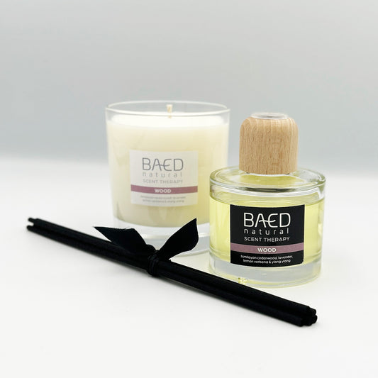 Wood Reed Diffuser & Candle Gift Set